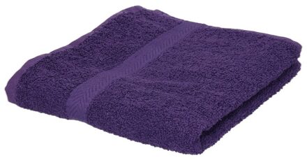 Towelcity Badkamer/douche handdoeken paars 50 x 90 cm - Badhanddoek