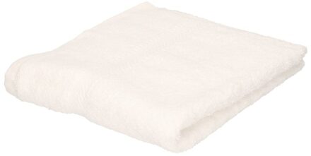 Towelcity Badkamer/douche handdoeken wit 50 x 90 cm - Badhanddoek