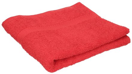 Towelcity Luxe badhanddoek - rood - 50 x 90 cm - 550 grams - Badkamer textiel - Katoen