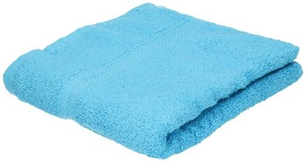 Towelcity Luxe handdoeken turquoise 50 x 90 cm 550 grams - Badhanddoek Blauw