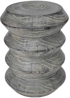 Tower Living Bijzettafel 'Vinci Cinque' Suarhout, 35cm, kleur Bruin - 35 cm