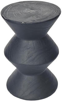 Tower Living Bijzettafel 'Vinci Due' Suarhout, 30cm, kleur Zwart - 30 cm