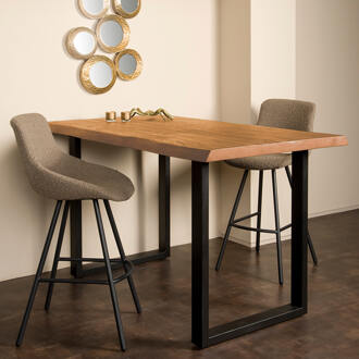 Tower Living Boomstam Bartafel 'Ultimo' Acaciahout, 160 x 90cm, kleur Naturel - 160 x 90 cm