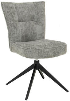 Tower Living Draaibare Eetkamerstoel 'Bardi' kleur Zilver