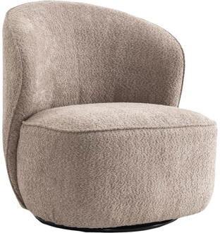 Tower Living Draaifauteuil 'Belvi' Chenille, kleur Oud Roze