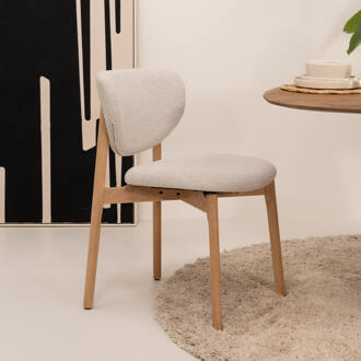 Tower Living Eetkamerstoel 'Pimonte' Bouclé, kleur Beige