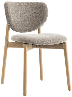 Tower Living Eetkamerstoel 'Pimonte' Bouclé, kleur Espresso