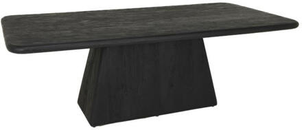 Tower Living Eettafel 'Asti' Mangohout, 220 x 110cm, kleur Zwart - 220 x 110 cm