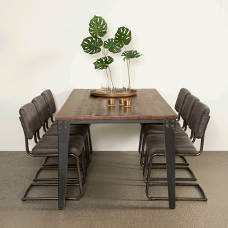 Tower Living Eettafel 'Basto' 220 x 100cm, Mangohout