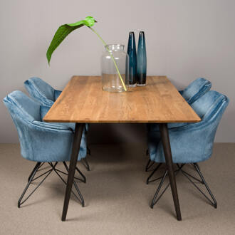 Tower Living Eettafel 'Bresso' Eiken, 180 x 90 cm Hout