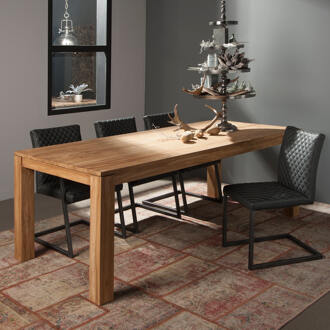 Tower Living Eettafel 'Corona' (Losari) Teak, maat 160 x 90 cm