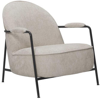 Tower Living Fauteuil 'Amelia' Chenille, kleur Beige