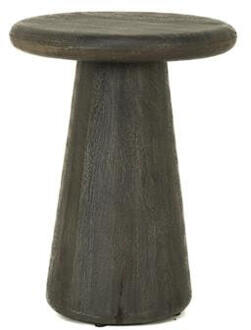 Tower Living Ronde Bijzettafel 'Asti' Mangohout, 40cm, kleur Olijfbruin - 40 cm