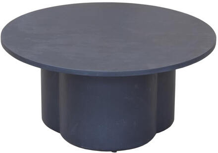 Tower Living Ronde Salontafel 'Palazzo' Teakhout met betonlook, 83cm - 83 cm