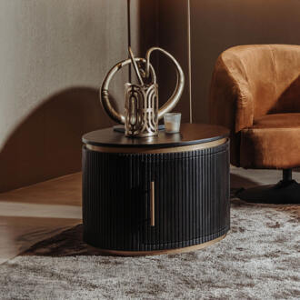 Tower Living Ronde Salontafel 'Rivello' Mangohout, 60cm - 60 cm