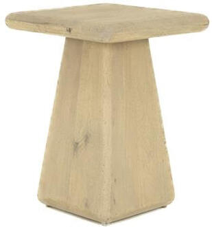 Tower Living Vierkante Bijzettafel 'Asti' Mangohout, 40 x 40cm, kleur Naturel - 40 x 40 cm