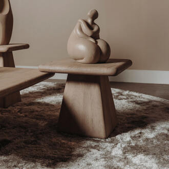 Tower Living Vierkante Bijzettafel 'Asti' Mangohout, 60 x 60cm, kleur Naturel - 60 x 60 cm