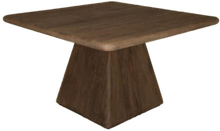 Tower Living Vierkante Eettafel 'Asti' Mangohout, 130 x 130cm, kleur Bruin