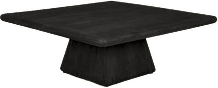 Tower Living Vierkante Salontafel 'Asti' Mangohout, 90 x 90cm, kleur Zwart - 90 x 90 cm