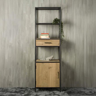 Tower Living Wandkast 'Luna' Links, Eiken, 200 x 60cm - 200 cm