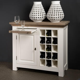 Tower Living Wijnkast 'Parma' kleur wit Wit (RAL 9010)