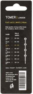Tower Londen Wit Platte Veters