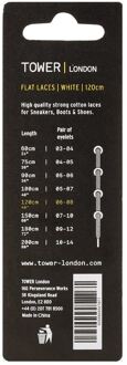 Tower Londen Wit Platte Veters