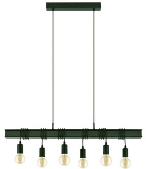 Townshend 6 Hanglamp - E27 - 100,5 cm - Zwart