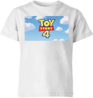 Toy Story 4 Clouds Logo Kids' T-Shirt - White - 98/104 (3-4 jaar) - Wit - XS