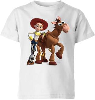 Toy Story 4 Jessie And Bullseye Kids' T-Shirt - White - 110/116 (5-6 jaar) Wit