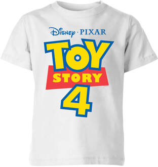 Toy Story 4 Logo Kids' T-Shirt - White - 110/116 (5-6 jaar) Wit