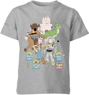 Toy Story Group Shot Kinder T-shirt - Grijs - 122/128 (7-8 jaar) - M