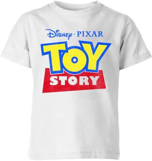 Toy Story Logo Kinder T-shirt - Wit - 146/152 (11-12 jaar) - XL