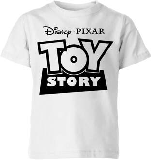 Toy Story Logo Outline Kinder T-shirt - Wit - 110/116 (5-6 jaar) - Wit