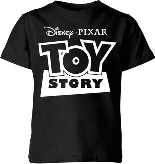 Toy Story Logo Outline Kinder T-shirt - Zwart - 110/116 (5-6 jaar) - Zwart