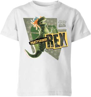 Toy Story Partysaurus Rex Kinder T-shirt - Wit - 110/116 (5-6 jaar) - Wit
