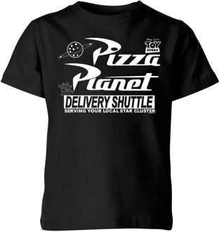 Toy Story Pizza Planet Logo Kinder T-shirt - Zwart - 98/104 (3-4 jaar) - Zwart - XS
