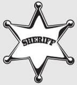 Toy Story Sheriff Woody Badge Dames T-shirt - Grijs - L - Grijs