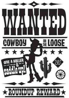 Toy Story Wanted Poster T-shirt - Wit - L