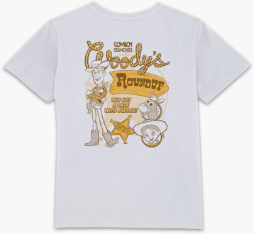 Toy Story Woody's Round Up Kids' T-Shirt - White - 98/104 (3-4 jaar) - Wit - XS