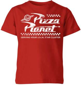 Toy Story x Pizza Planet Crew Kids' T-Shirt - Red - 98/104 (3-4 jaar) - XS