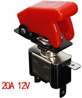 TOYL 12V 20A Auto Cover LED SPST Toggle Tuimelschakelaar Controle Auto Auto Cover LED Light Toggle Rocker Switch 7