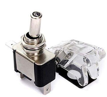 TOYL 12V 20A Auto Cover LED SPST Toggle Tuimelschakelaar Controle Auto Auto Cover LED Light Toggle Rocker Switch
