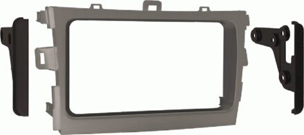 Toyota 2-DIN Radiopaneel Toyota Corolla/Verso (AR2) 2009-2018 (METRA) Zilver 381300422