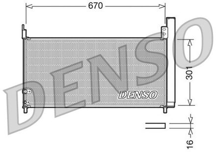 Toyota Airco condensor DCN50037