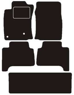 Toyota Automatten passend voor toyota land cruiser landcruiser 7 pers. 2002 -> MSN1365945