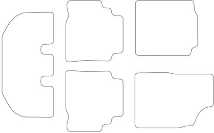 Toyota Automatten passend voor Toyota Picnic 1997- 5 delig BL1844905