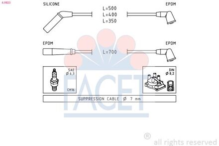 Toyota Bougiekabelset 49823