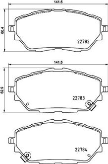 Toyota Brake Pad Set, Disc Brake 8db 8DB355037761