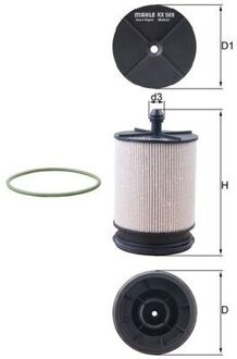 Toyota Brandstoffilter KX569D